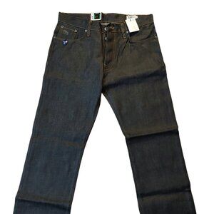 G-Star Raw 3301 Loose Brooklyn Denim Button Fly Dark Blue Denim Jeans Sz 30 NWT